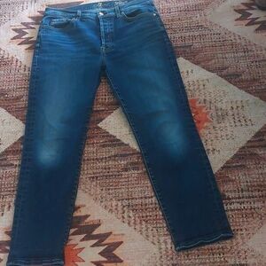 7 For All Man Kind Hi Waist Josefina 🌸 Sz 12 Stretch